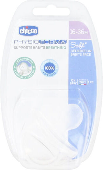 Chicco Physio Soft tout Silicone Neutre Transparent 16-36m