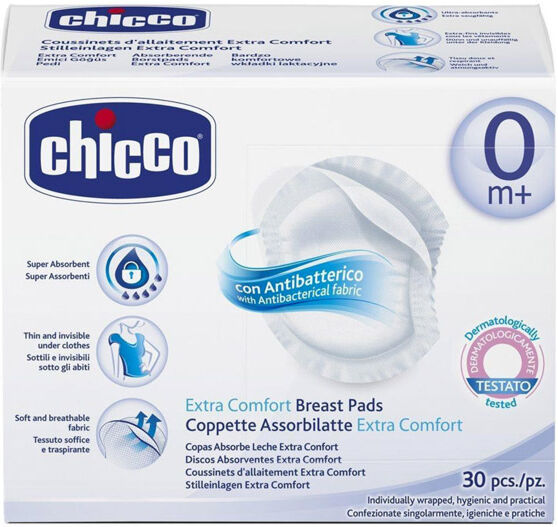 Chicco Coussinets d'Allaitement Anti-Bactériens 30 pièces