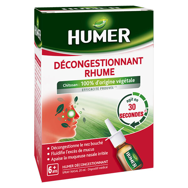 Humer Décongestionnant Rhume Spray Nasal 20ml