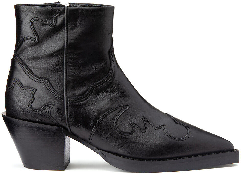 THE KOOPLES Boots western en cuir talon large