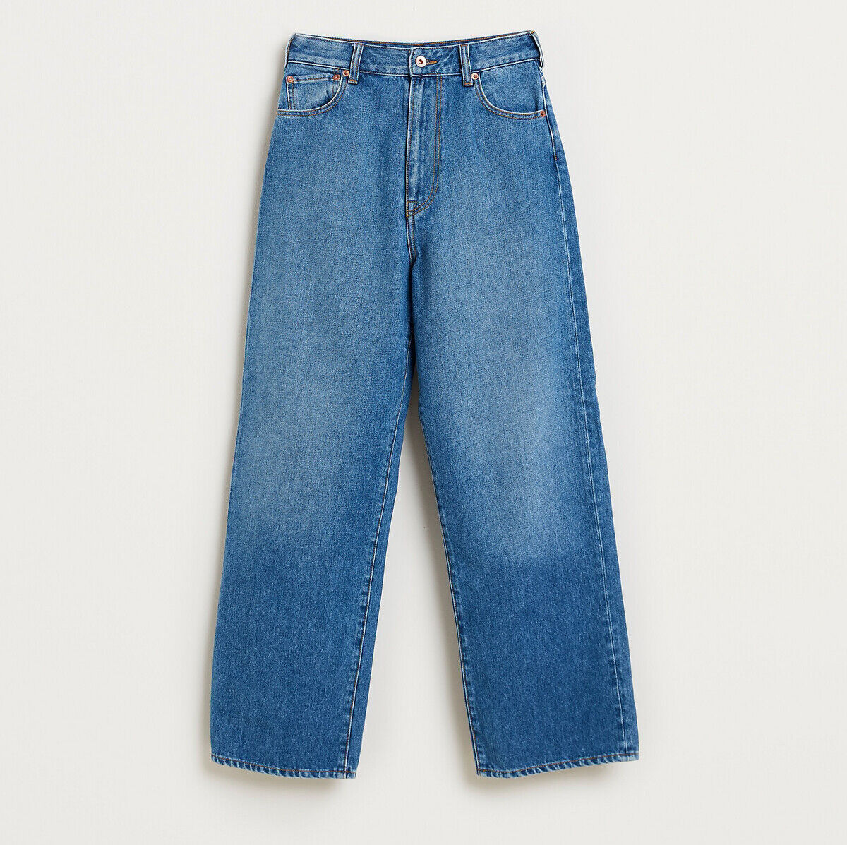 BELLEROSE Jean large en denim de pur coton