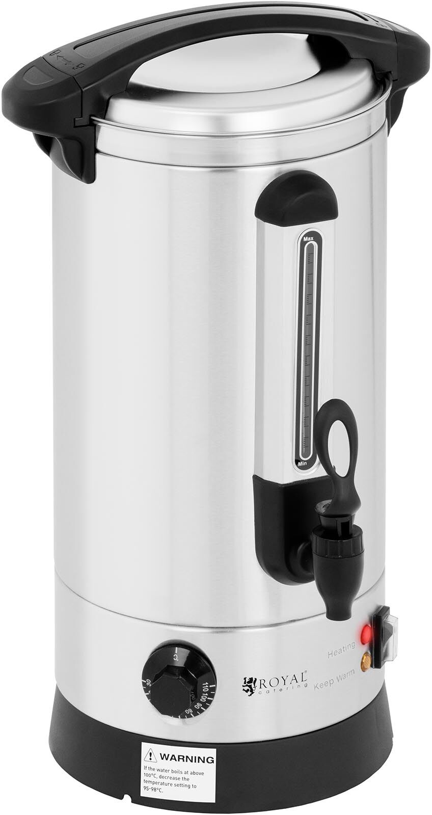 Royal Catering Distributeur d'eau chaude - 8,7 L - 1 500 W - double paroi RC-WBDW9