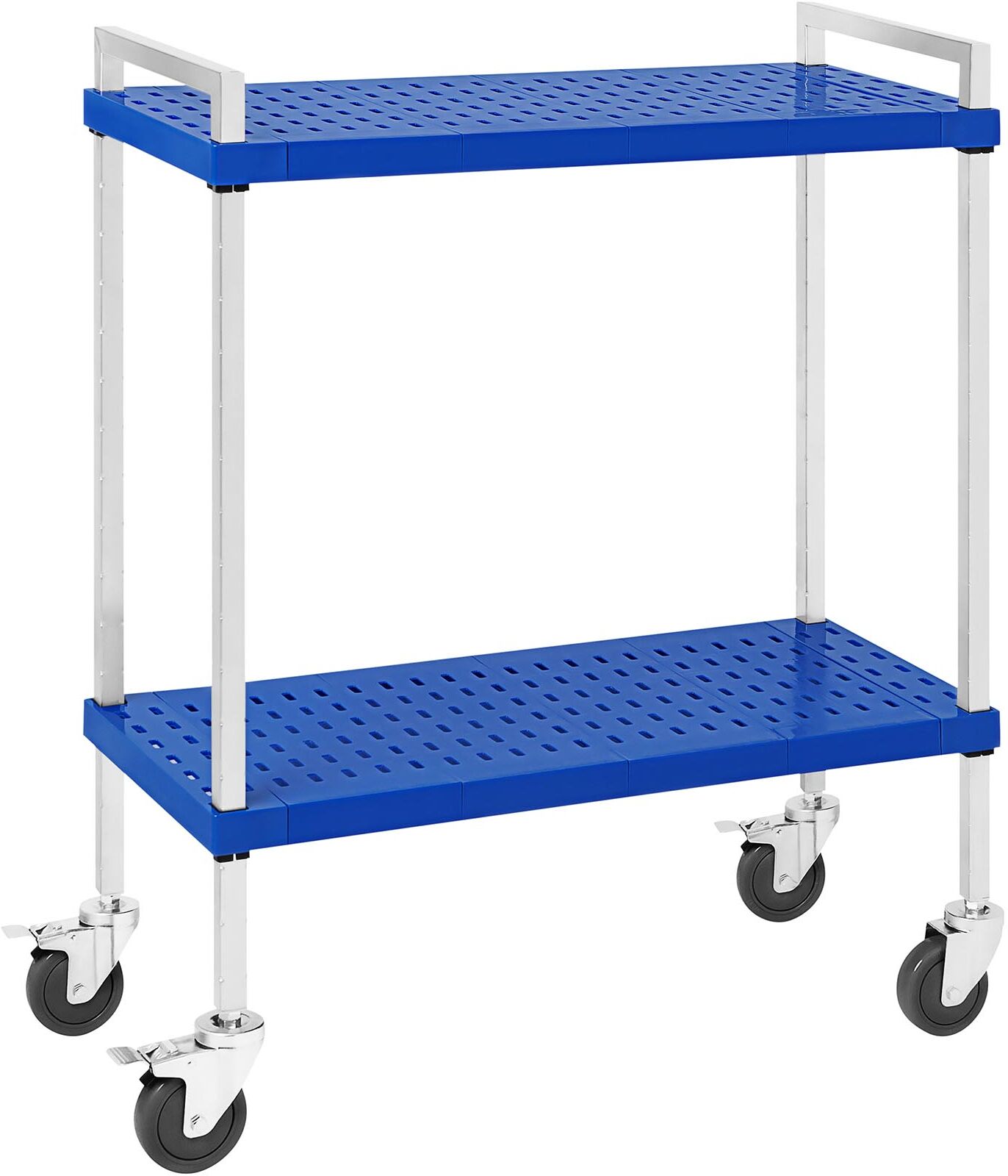 Royal Catering Chariot de service - 2 plateaux - 50 kg - 37,5 x 86 cm - Idéal pour les bacs GN RC-STSS842