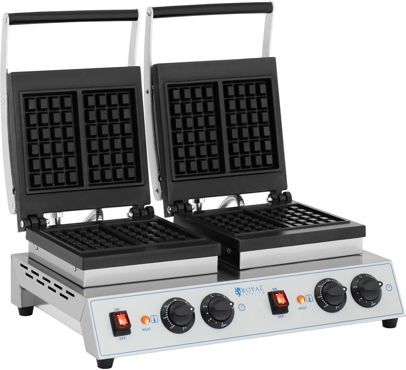 Royal Catering Gaufrier double - Gaufres belges - 2 x 1 500 W RC-WMDS01