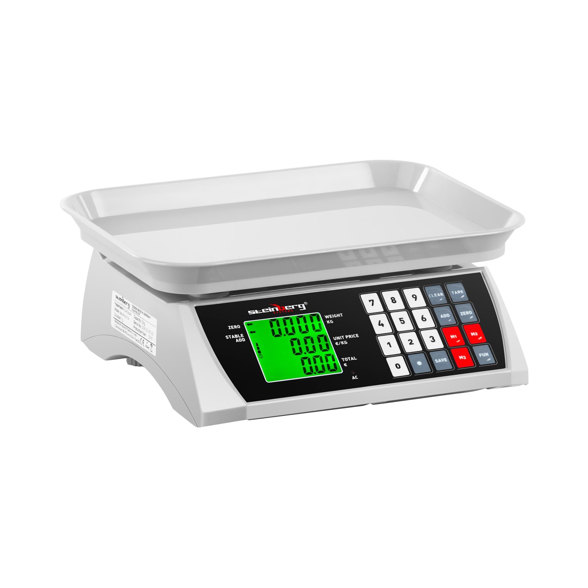 Steinberg Systems Balance de contrôle - 30 kg / 1 g - 28,8 x 21,8 cm - LCD SBS-PW-301CA