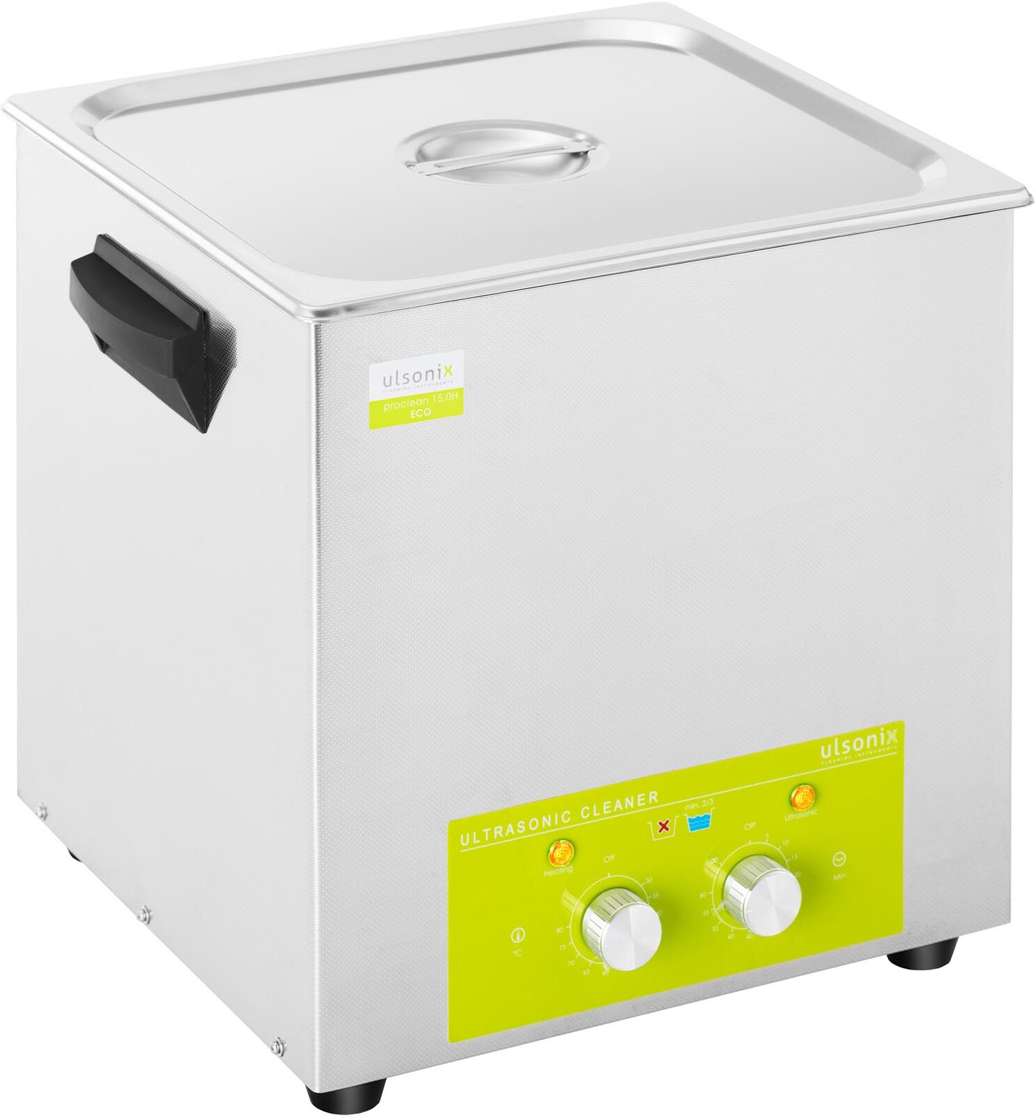 ulsonix Nettoyeur à ultrasons- 15 litres - 240 W - Eco PROCLEAN 15.0H ECO