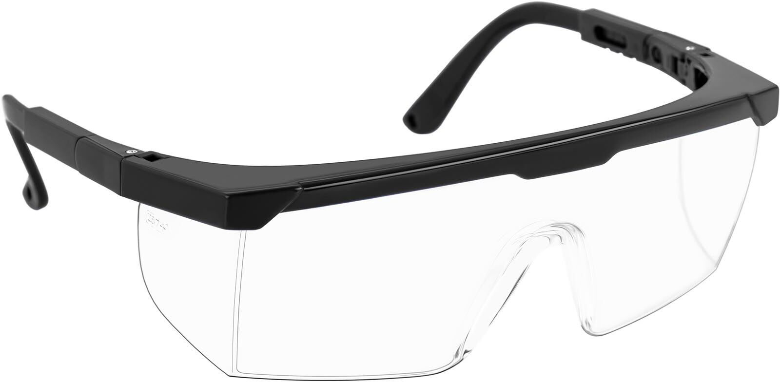 MSW Lunettes de protection - Pack de 15 - Non teintées - Réglables JHSAFETY-01