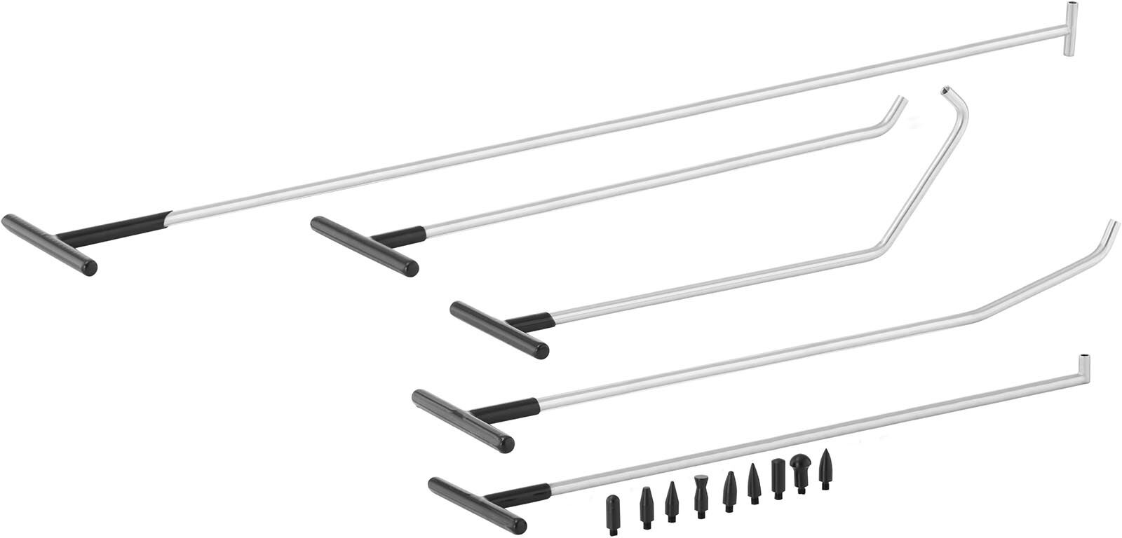 MSW Kit débosselage sans peinture - 5 tiges - Acier inoxydable MSW-DA-21