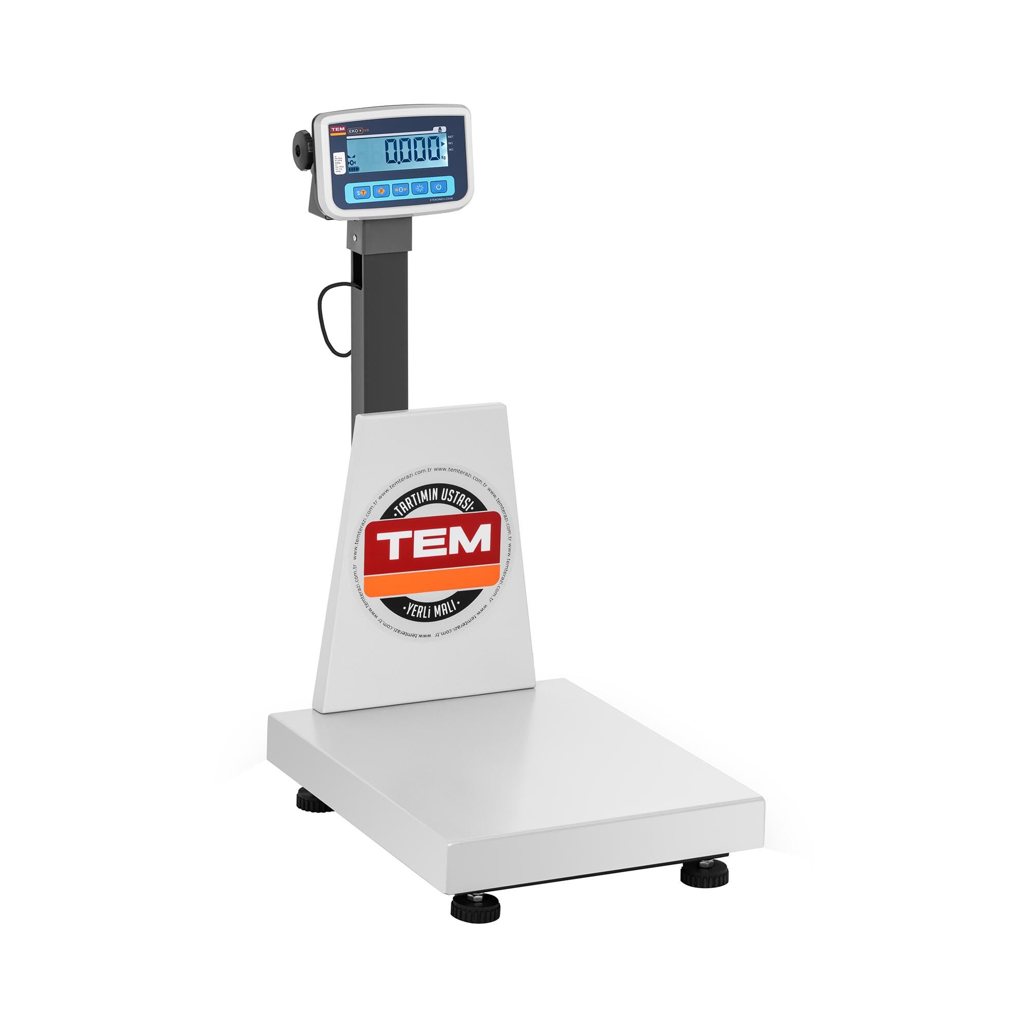 TEM Balance plateforme - Calibrage certifié - 150 kg / 50 g - Antistatique BEK+C040X050150-B1