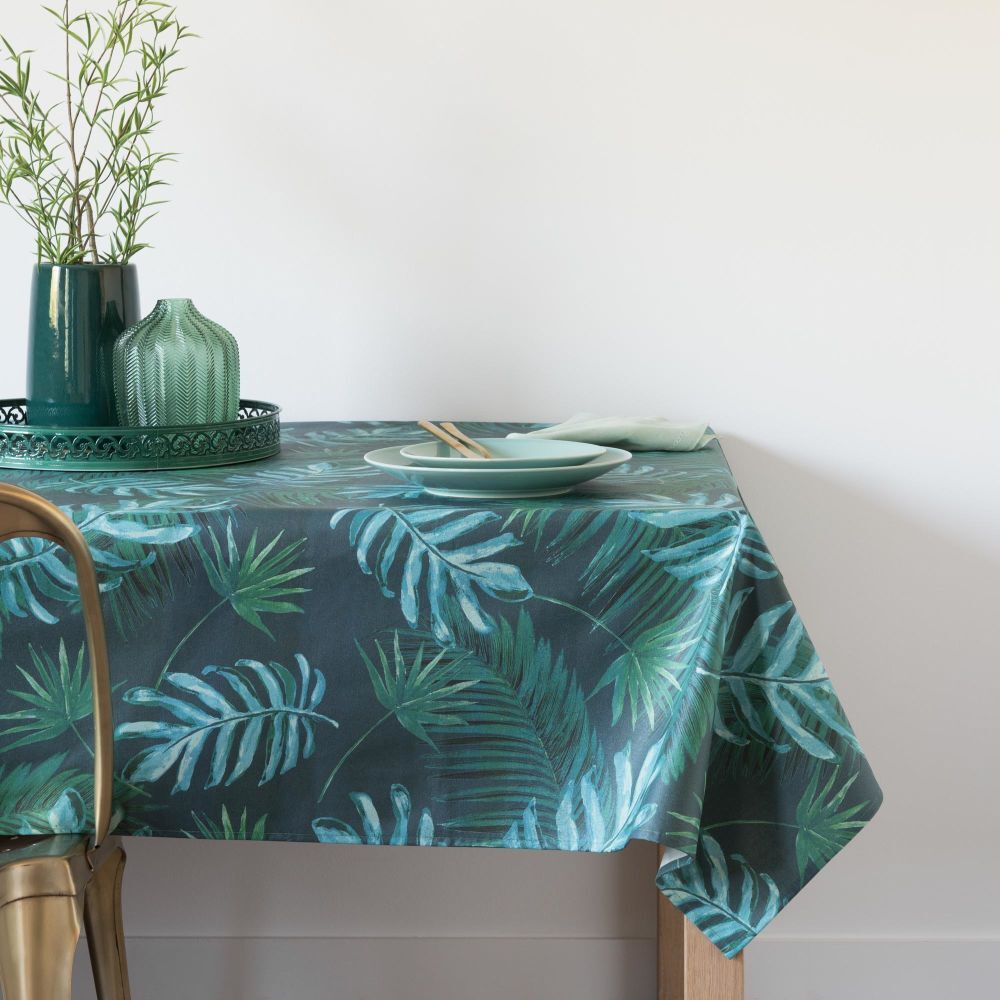 Maisons du Monde Gecoat tafellaken met jungleprint 140x250