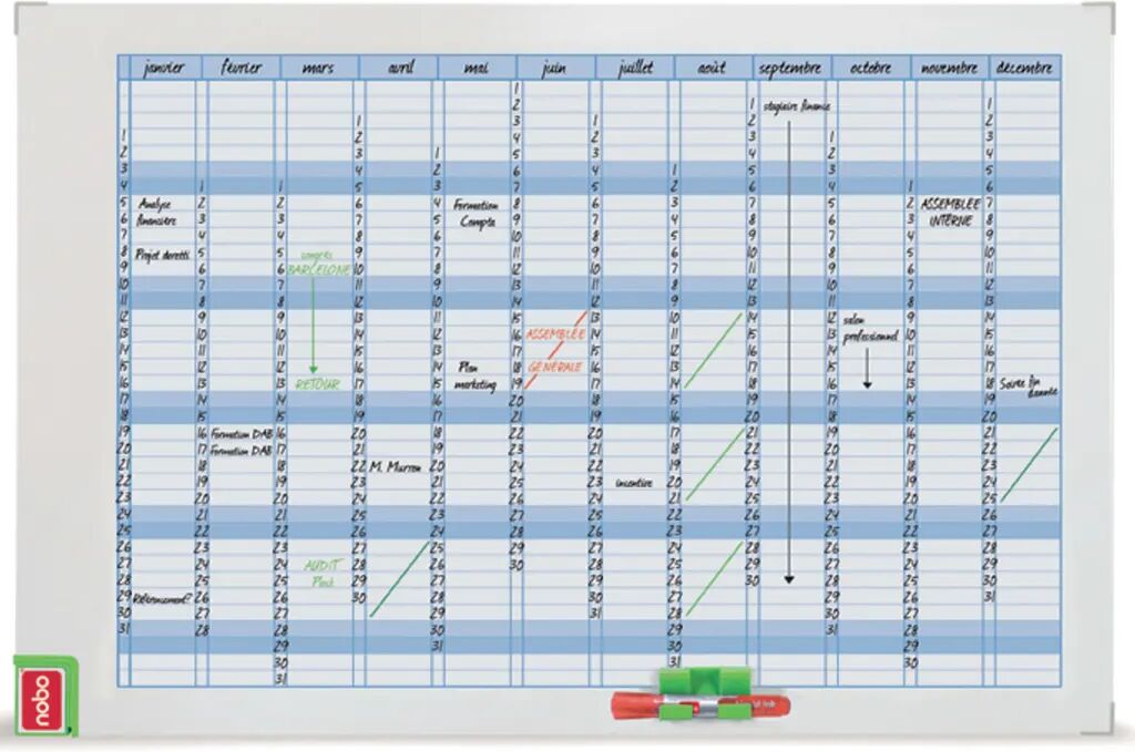 nobo Tableau de planification mensuelle