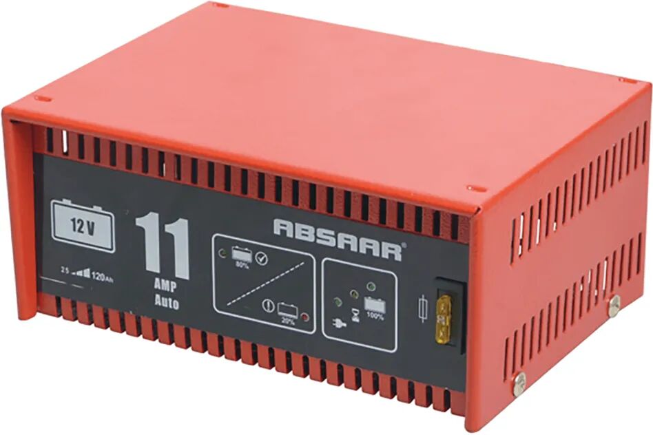 Absaar Chargeur de batterie 12 V 11 A Rouge