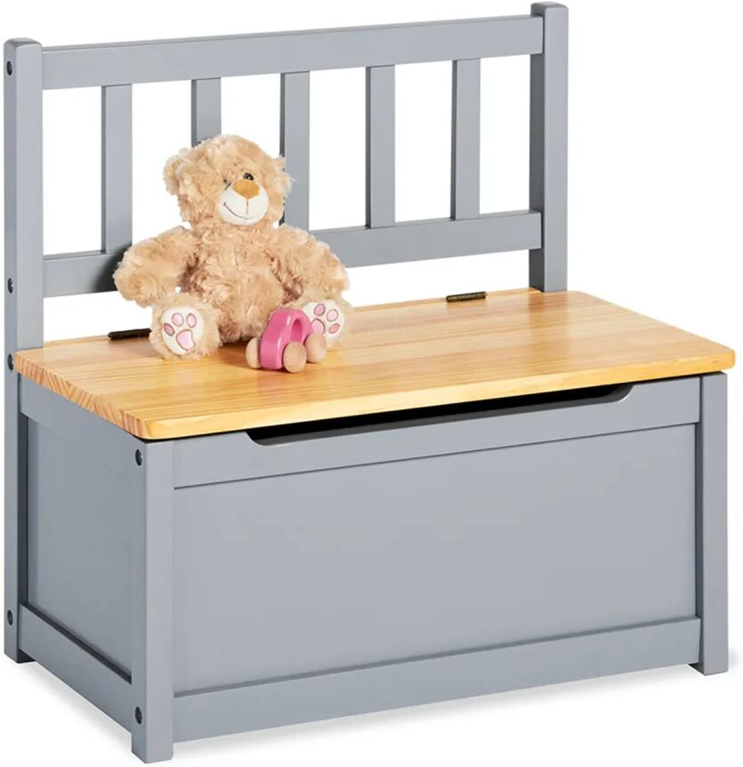 Pinolino Banc de rangement pour enfants Fenna Gris