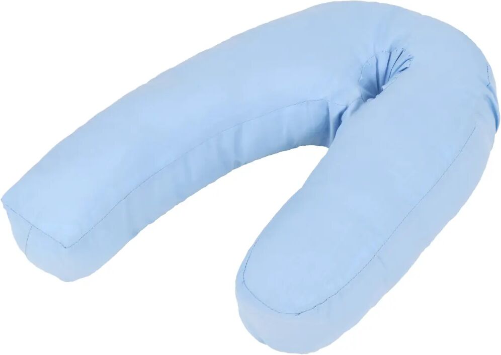 vidaXL Coussin de grossesse en forme de J 54x(36-43) cm Bleu