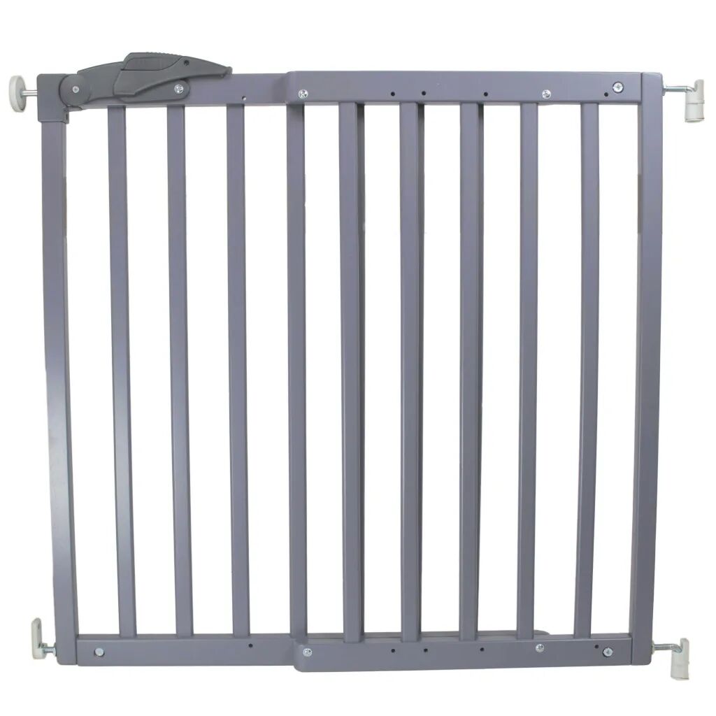 A3 Baby & Kids Barrière de sécurité Oslo 71-102 cm Bois Gris 64635