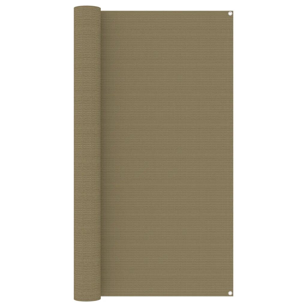 vidaXL Tapis de tente 200x400 cm Taupe