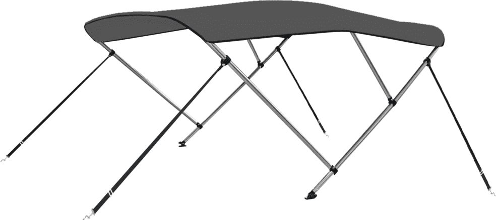 vidaXL Auvent bimini à 3 arceaux Anthracite 183x160x137 cm