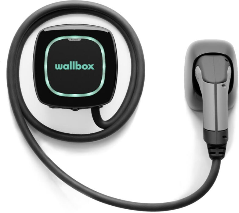 WALLBOX Borne de recharge Pulsar Plus - câble attaché 5m Type 2 - 1,4 à 7,4kW - monophasé - Bluetooth - Wifi