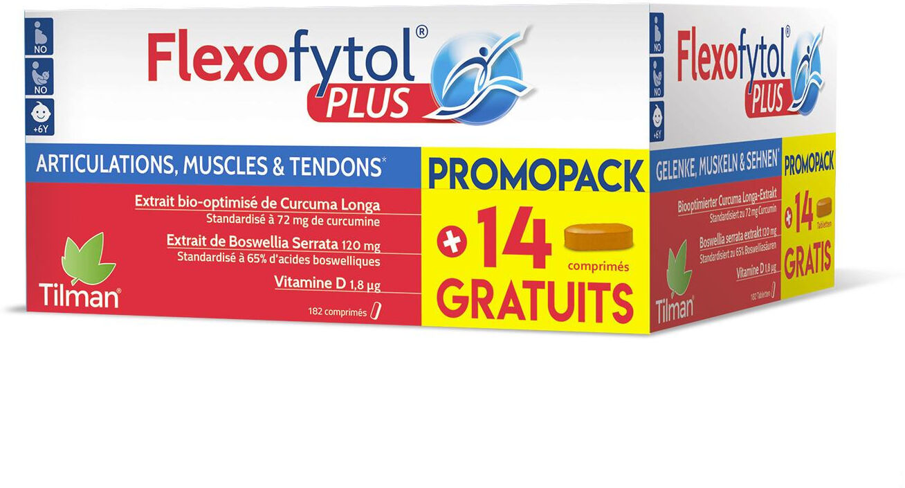 TILMAN Flexofytol Plus 182 comprimés + 14 Prix Promo