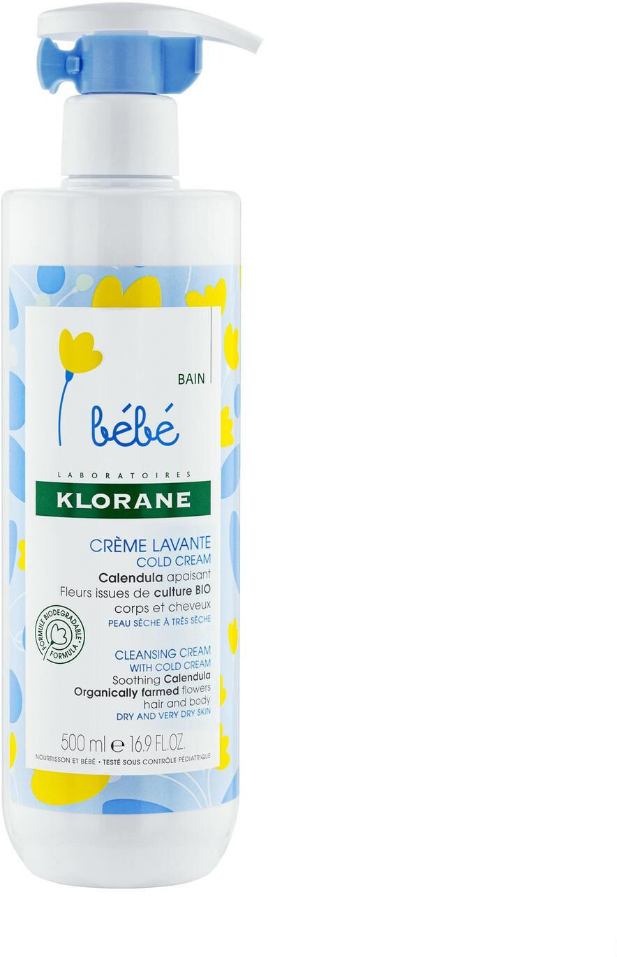 Klorane Bébé Crème Lavante Cold Cream 500 ml