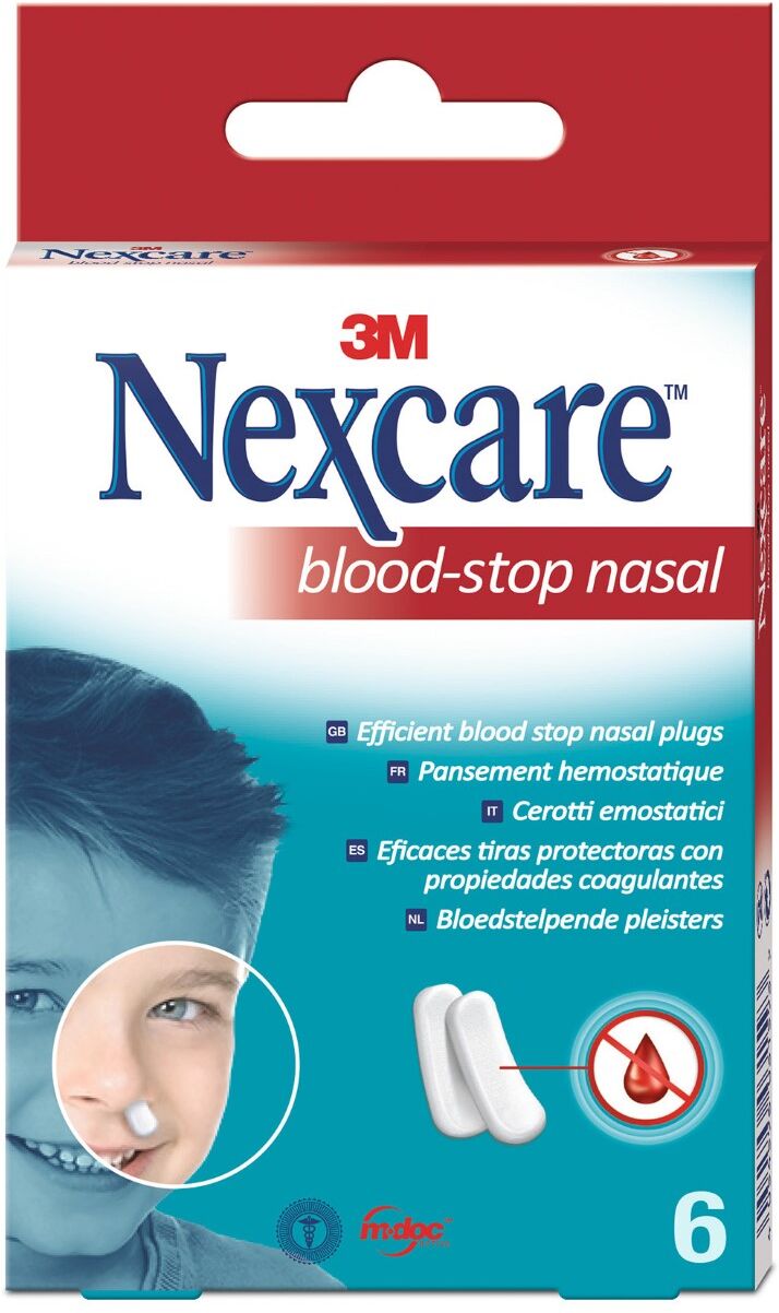 Nexcare Blood Stop Tampon Nasal Imprégné 6 Pièces