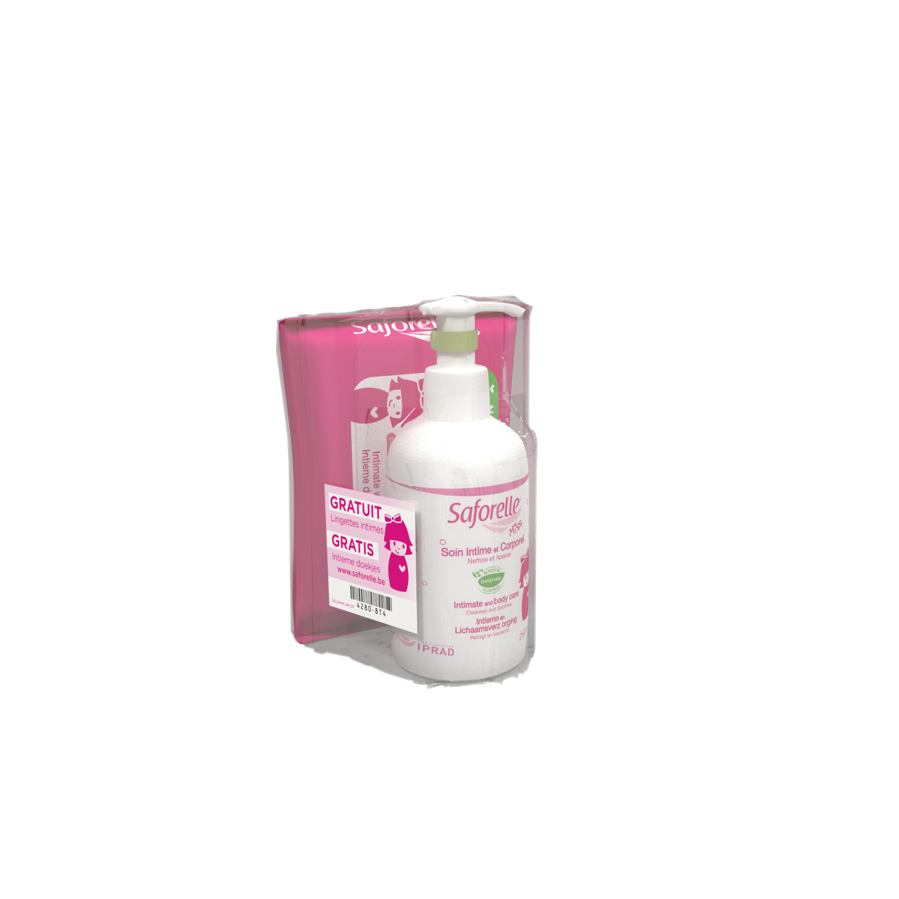 Saforelle Miss Soin Intime 250 ml + Lingettes Intimes Gratuites