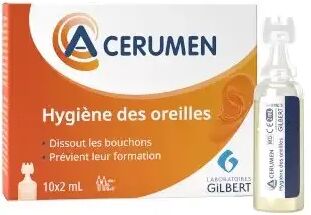 Gilbert A-CERUMEN - Hygiène des Oreilles, 10x2ml