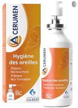 Gilbert A-CERUMEN – Spray Hygiène des Oreilles, 40ml