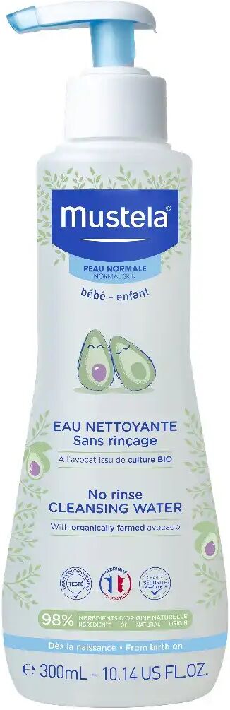 Mustela BÉBÉ - Eau Nettoyante à l'avocat Sans Rinçage - Peau Normale, 300ml