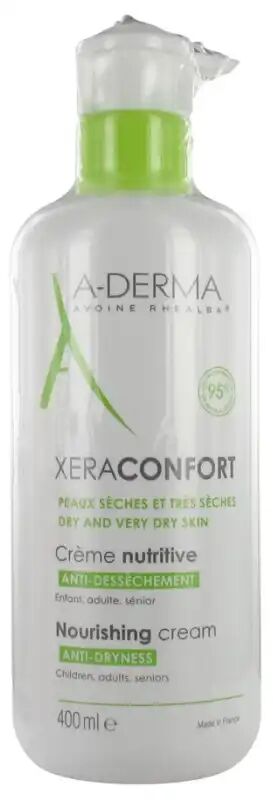 A-derma Xera-Mega Confort - Crème Nutritive Anti-Dessèchement, 400ml