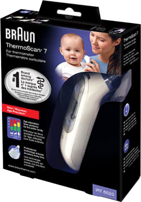 Braun ThermoScan 7 avec Age Precision, 1 thermomètre