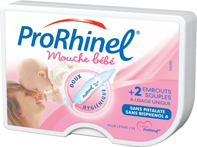 Prorhinel Mouche Bébé + 2 Embouts Souples à Usage Unique, 1 unité