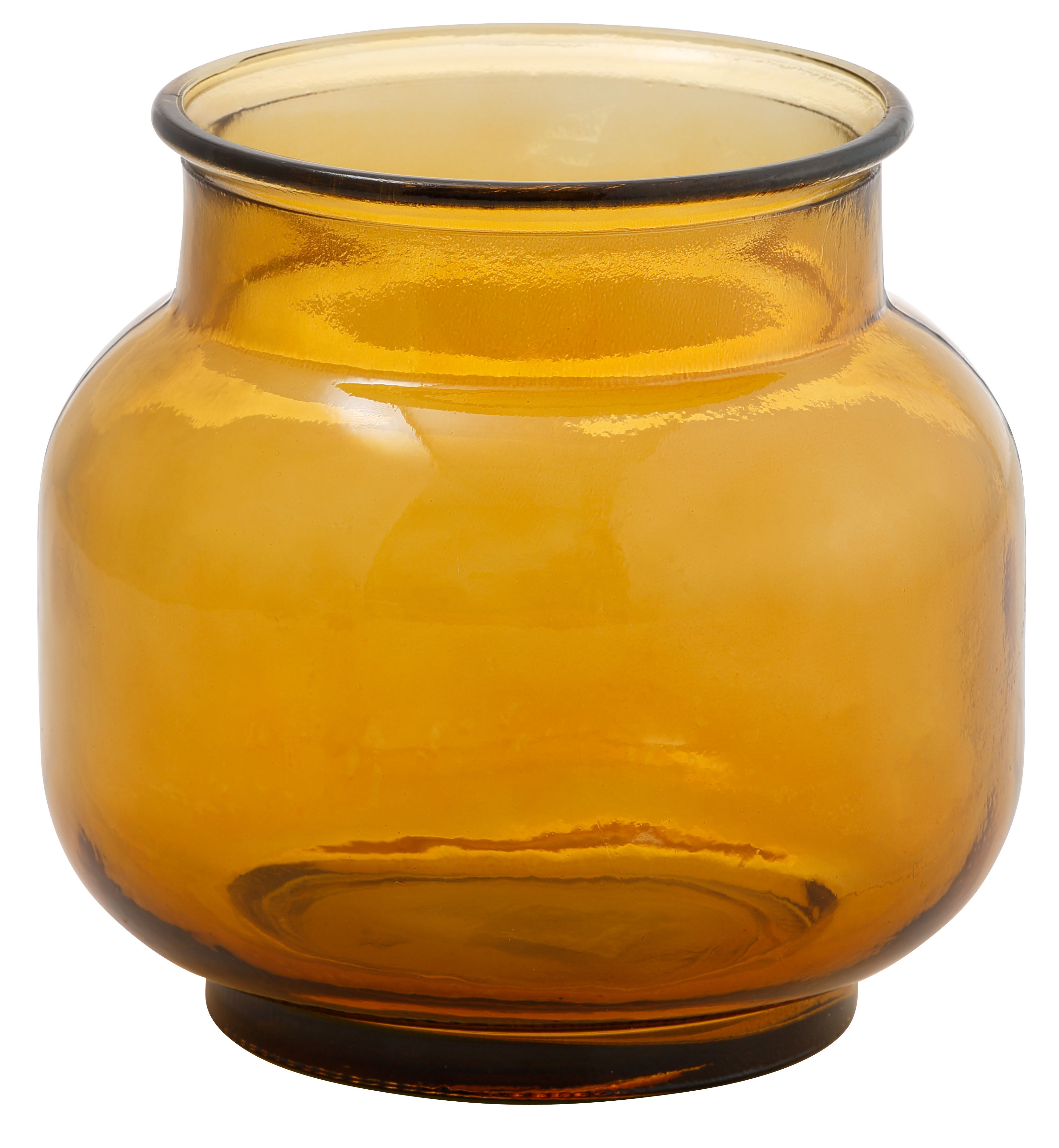 andas Tischvase »Sjard«, (1 St.), aus recyceltem Glas, Höhe ca. 18 cm orange