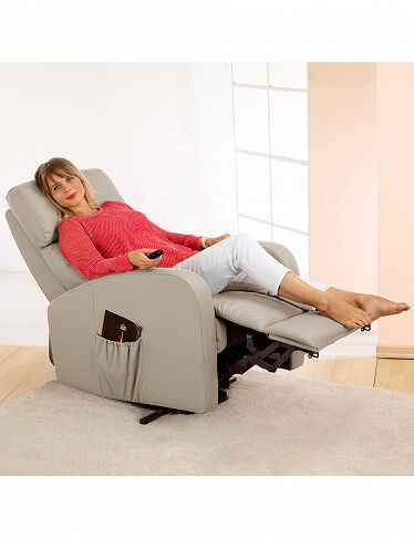 VEDIA Relax-Massagesessel aus PU, beige