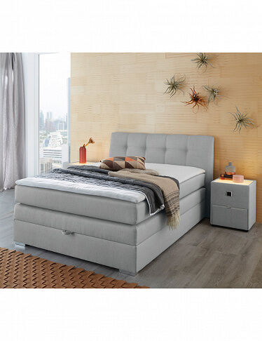 Jockenhoefer Boxspringbett «Boxy», mittelfeste Matratze, 140 x 200 cm