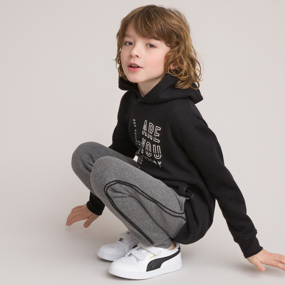 LA REDOUTE COLLECTIONS Jogginganzug aus Sweatware, 3-14 Jahre GRAU