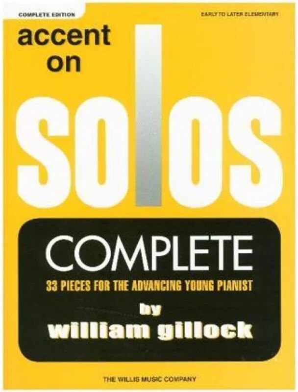 Hal Leonard Accent On Solos - Complete Edition, 3 Books, for Piano