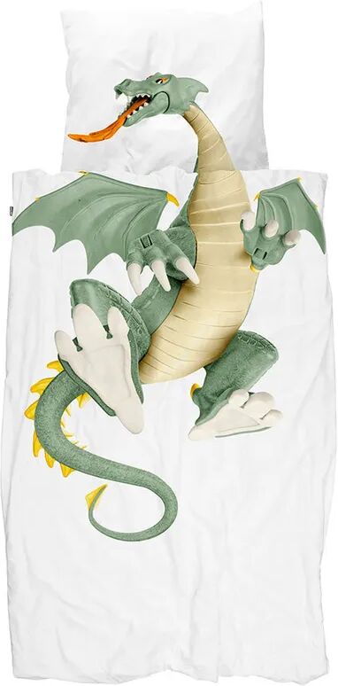 SNURK Bettwäsche DRAGON (135x200/80x80) 2-teilig in weiß