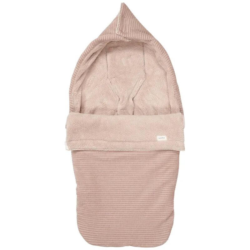 Koeka Buggy Fußsack PLÜSCH VIK in grey pink