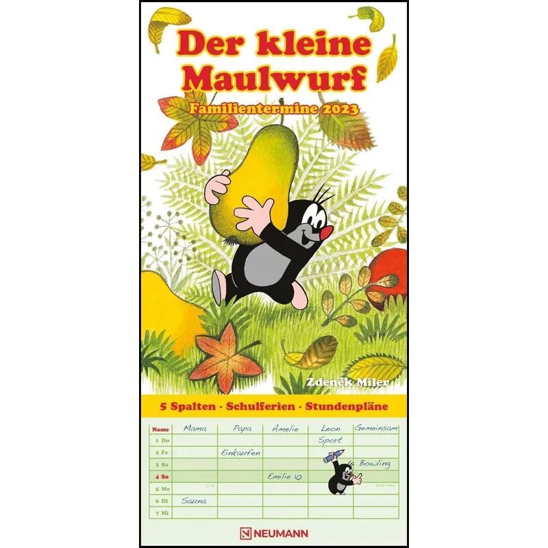 teNeues Calendars & Stationery GmbH & Co. KG Der kleine Maulwurf 2023 Familienplaner - Familien-Timer - Termin-Planer -...