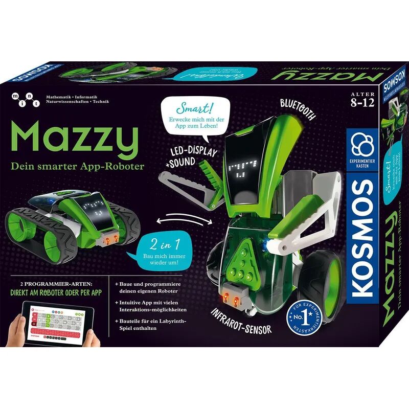 KOSMOS Experimentierkasten Mazzy – Dein smarter App-Roboter