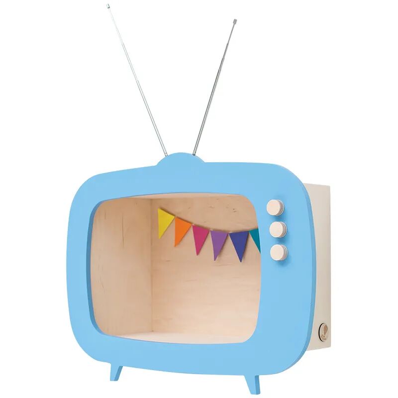 Up! Warsaw Fernseh-Regal TIWI (42x33x16) in blau