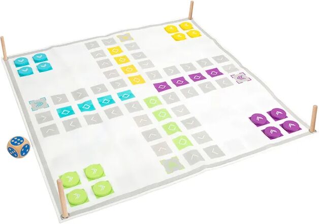 small foot® Gesellschaftsspiel LUDO UND LEITERSPIEL – ACTIVE