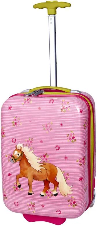 Die Spiegelburg Hartschalen-Kindertrolley MEIN KLEINER PONYHOF (27x38x19) in rosa