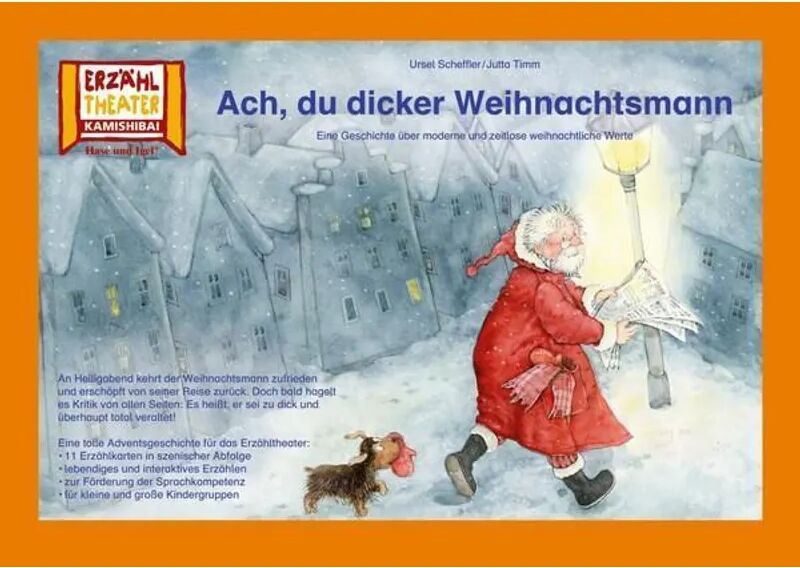 Hase und Igel Kamishibai: Ach, du dicker Weihnachtsmann