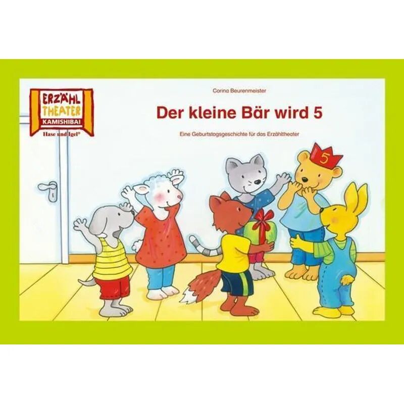 Hase und Igel Kamishibai: Der kleine Bär wird 5