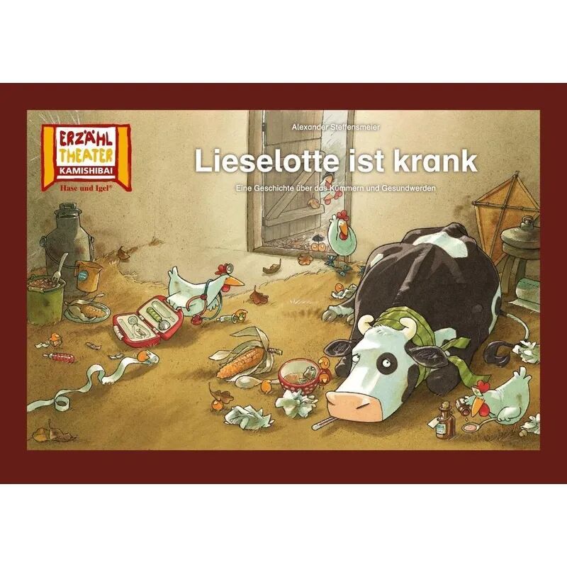 Hase und Igel Kamishibai: Lieselotte ist krank