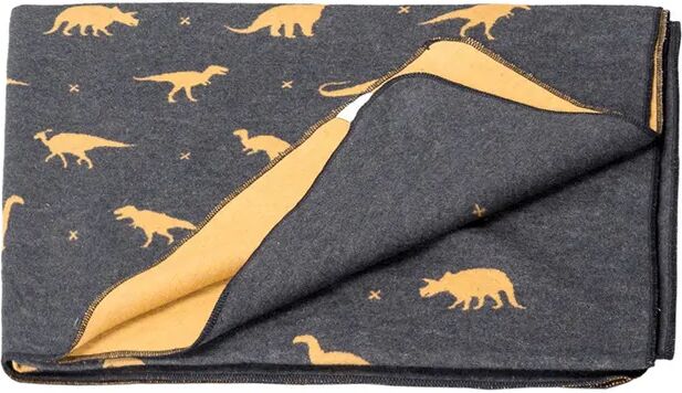 David Fussenegger Kuscheldecke DINOS (140x200) in anthrazit/beige