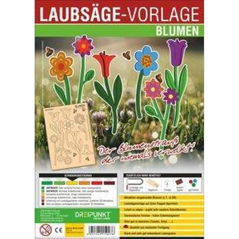 Dreipunkt Verlag Laubsäge-Vorlage Blumen