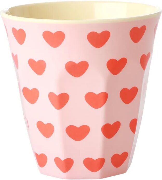 rice Melamin-Becher SWEET HEARTS MEDIUM in rosa/rot